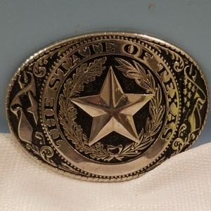 Large the state of texas belt buckle